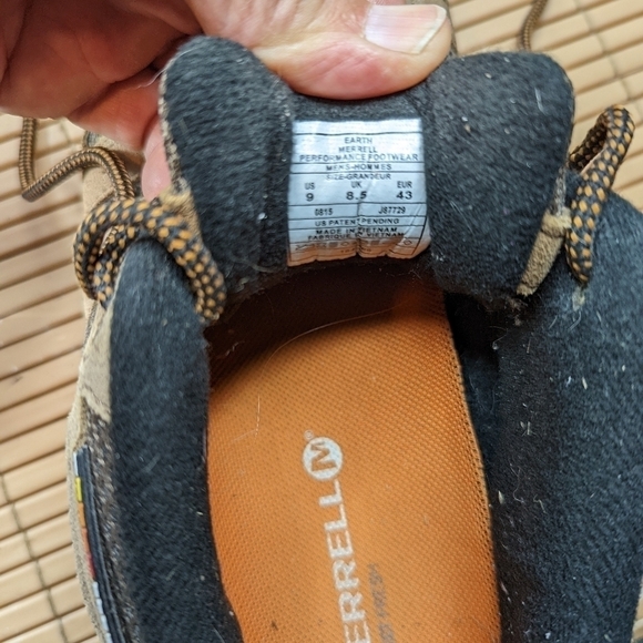 Merrell J87729 Earth Brown Moab Ventilator Outdoor Hiking Shoes Mens Size 9M. Gr main image 9